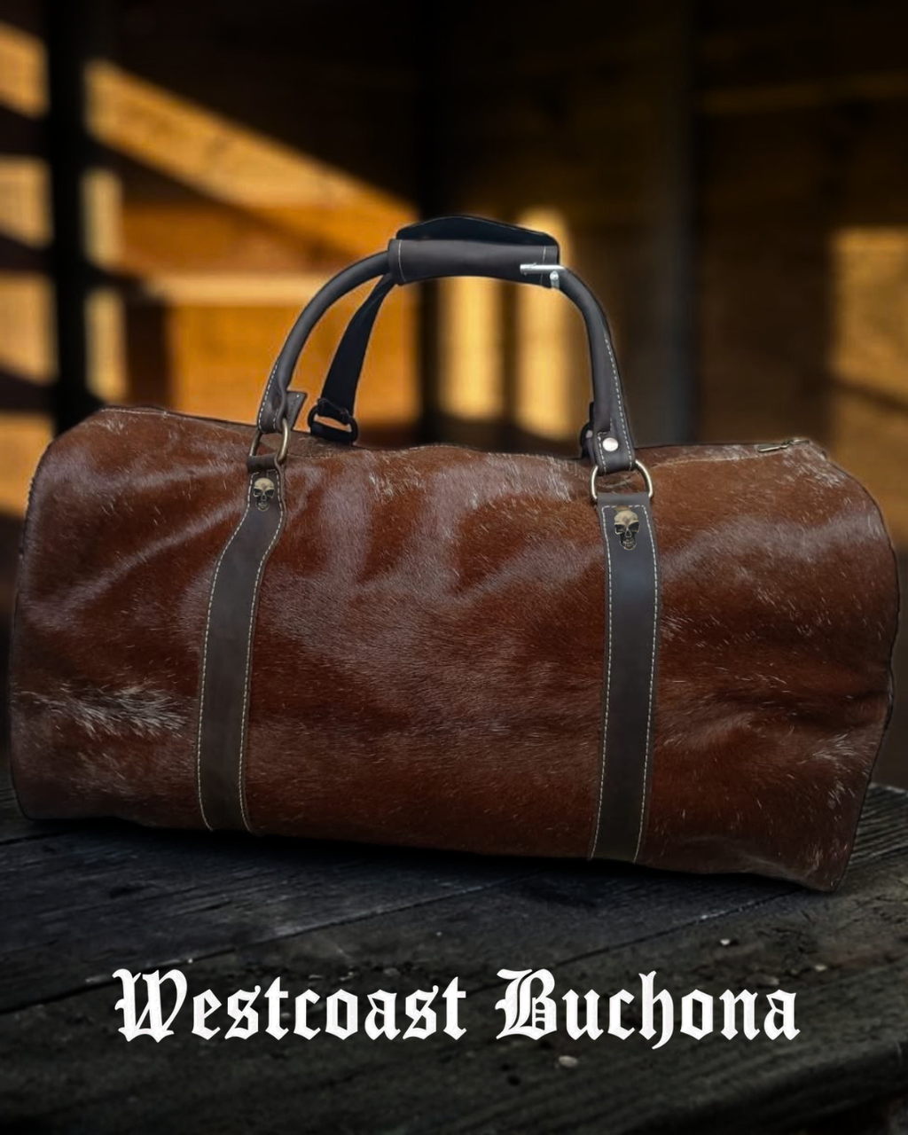 Cowhide Duffel Bag