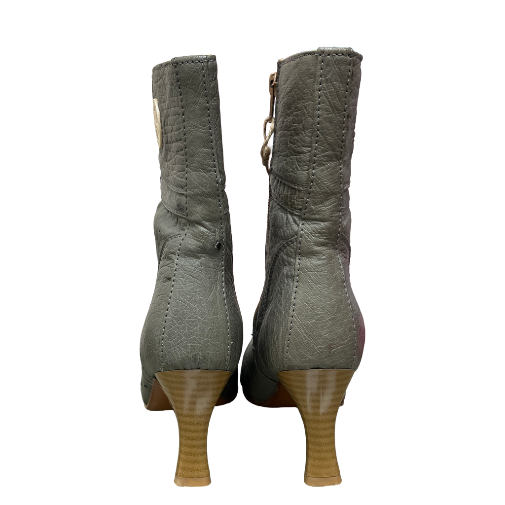 Botas Gris de Avestruz