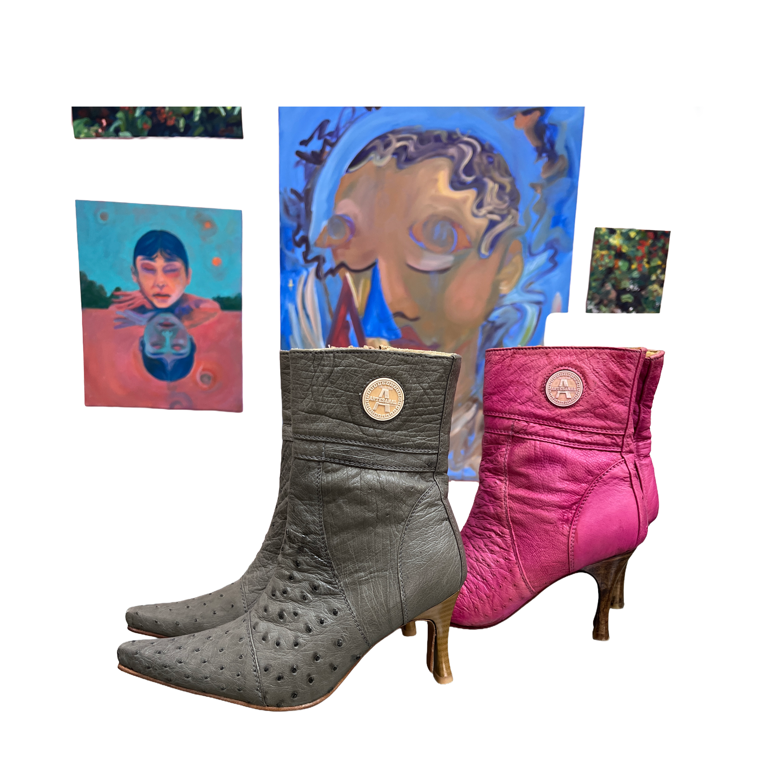 Botas Gris de Avestruz