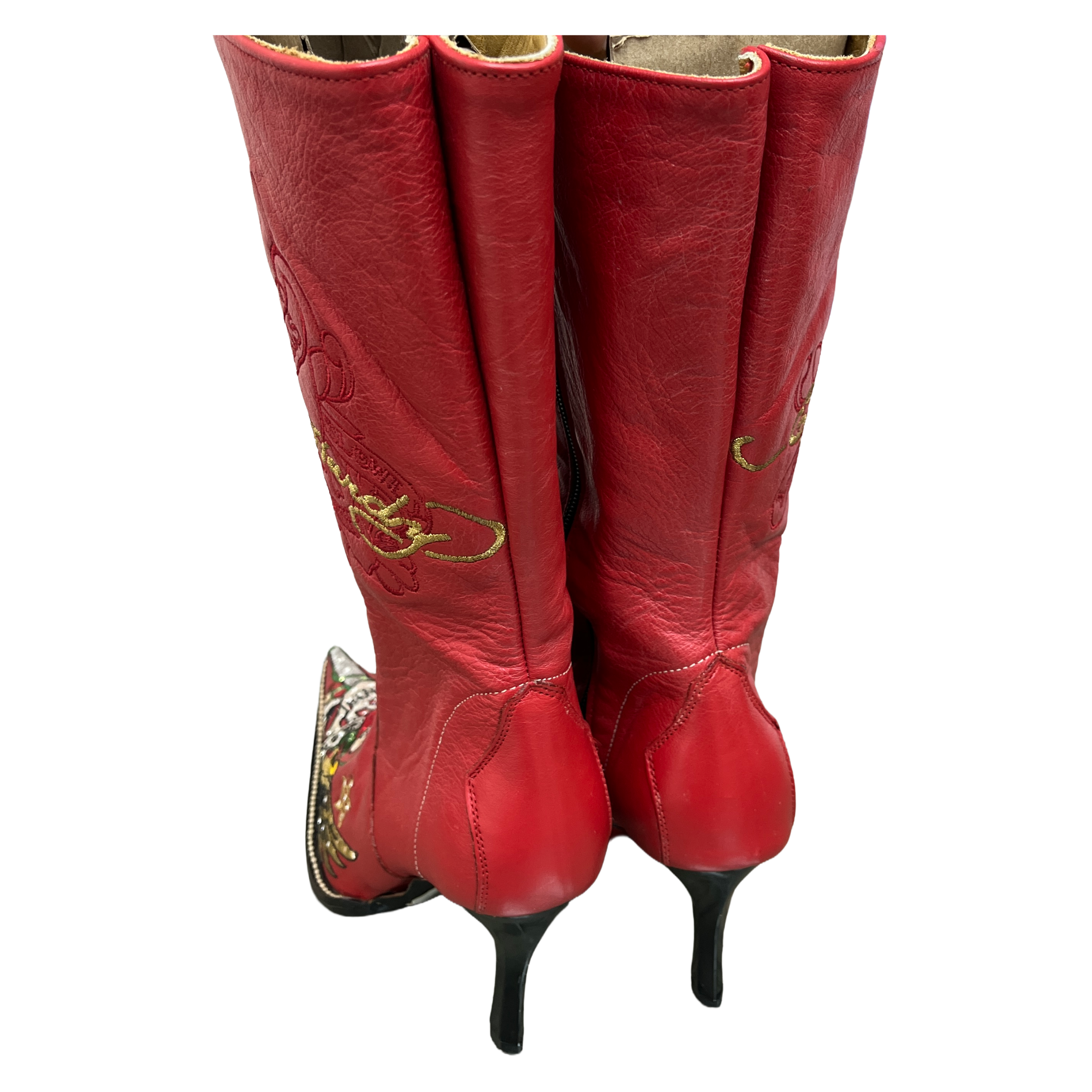 Red Ed Hardy Mexican Boots