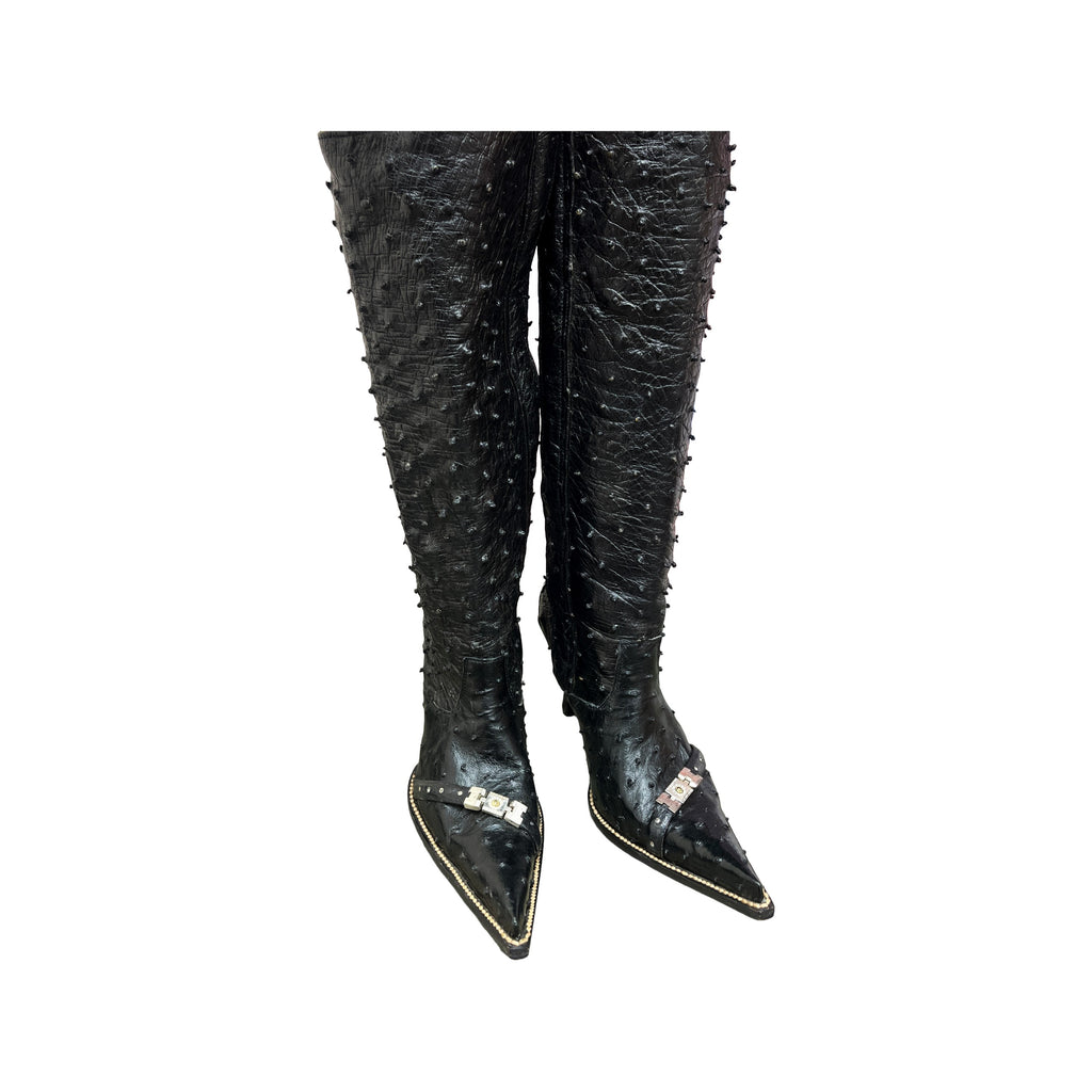 Full Ostrich Boots
