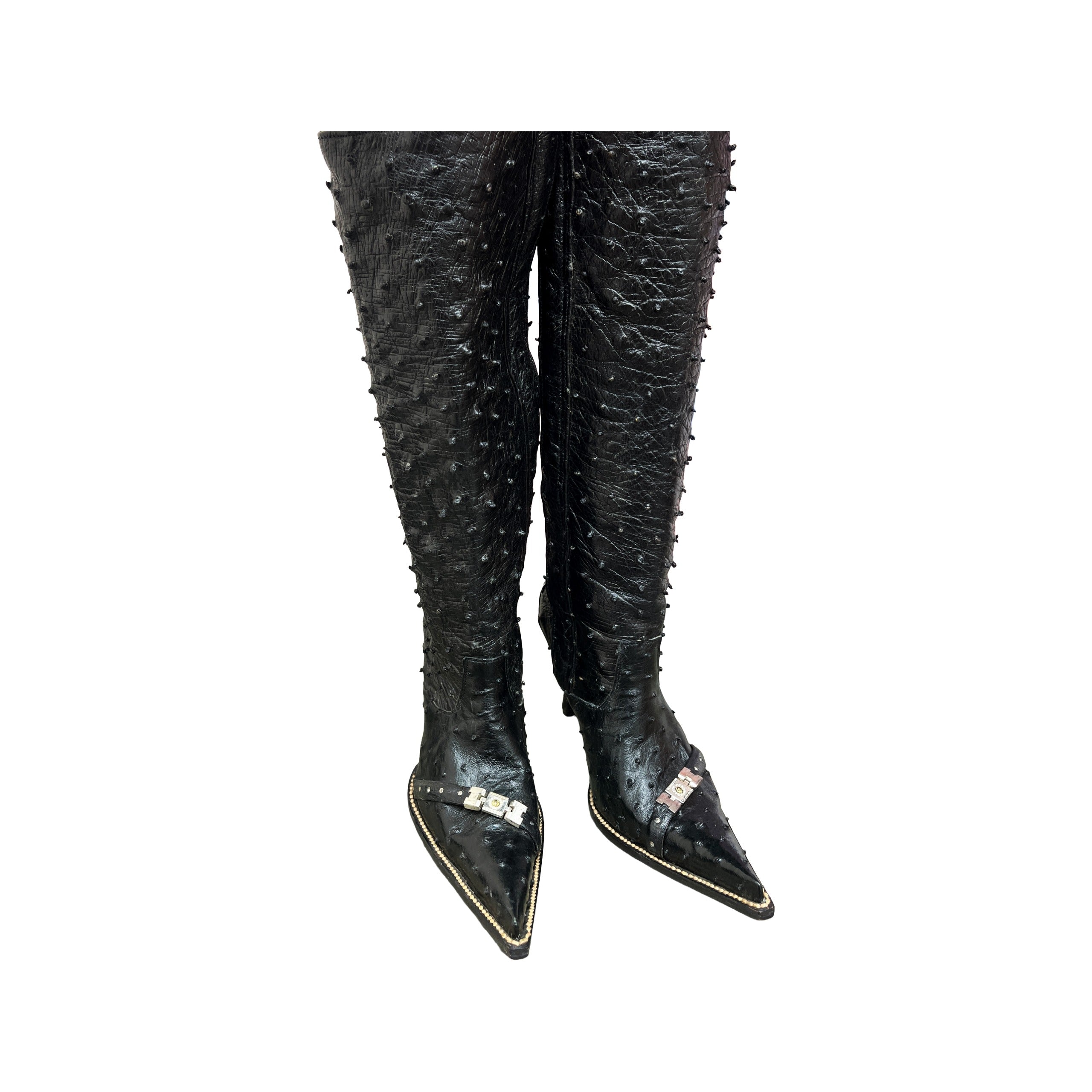 Full Ostrich Boots