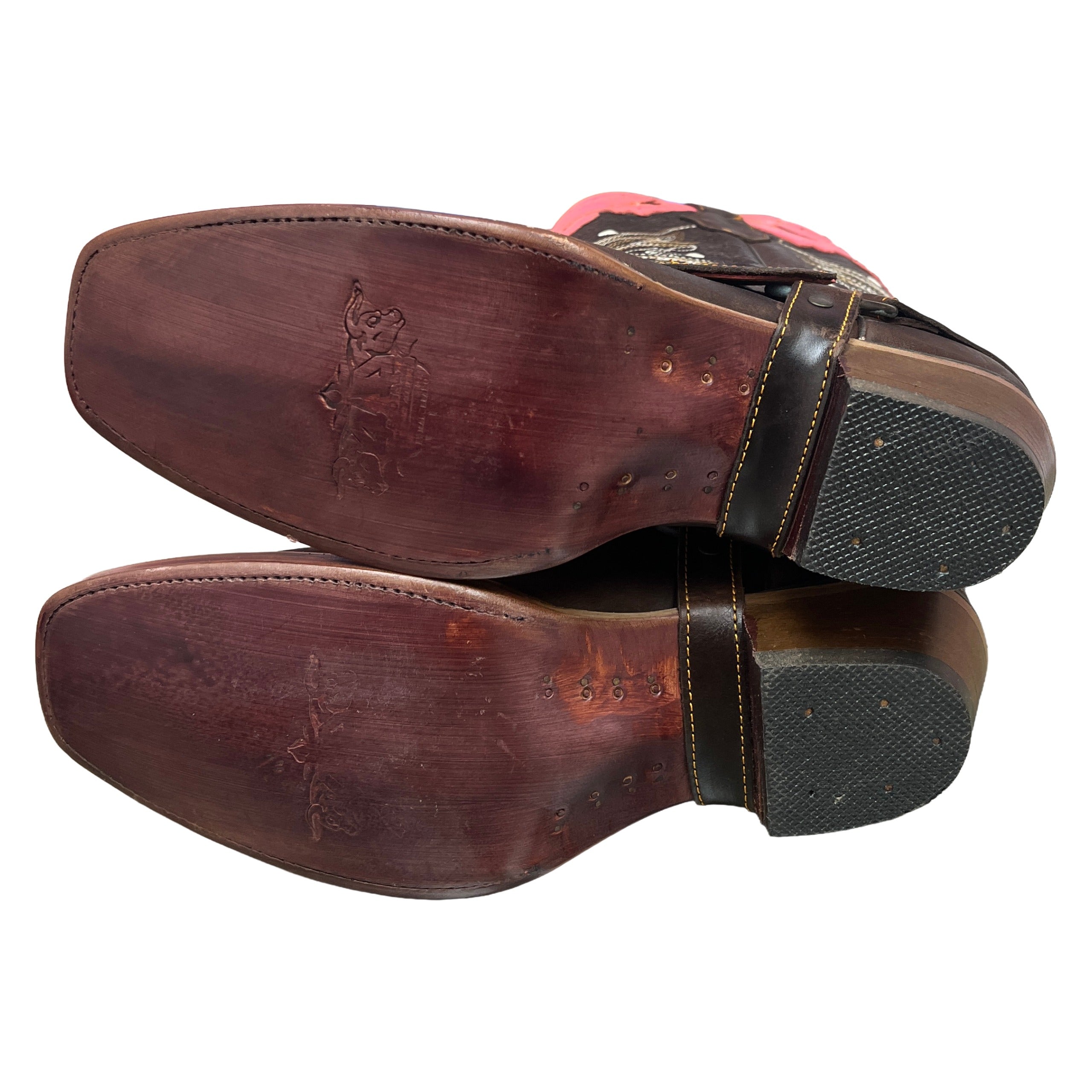 Malcreado Luxury Pink & Brown Boots
