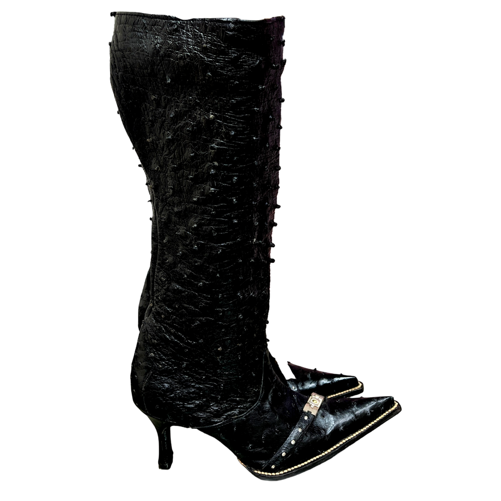 Full Ostrich Boots