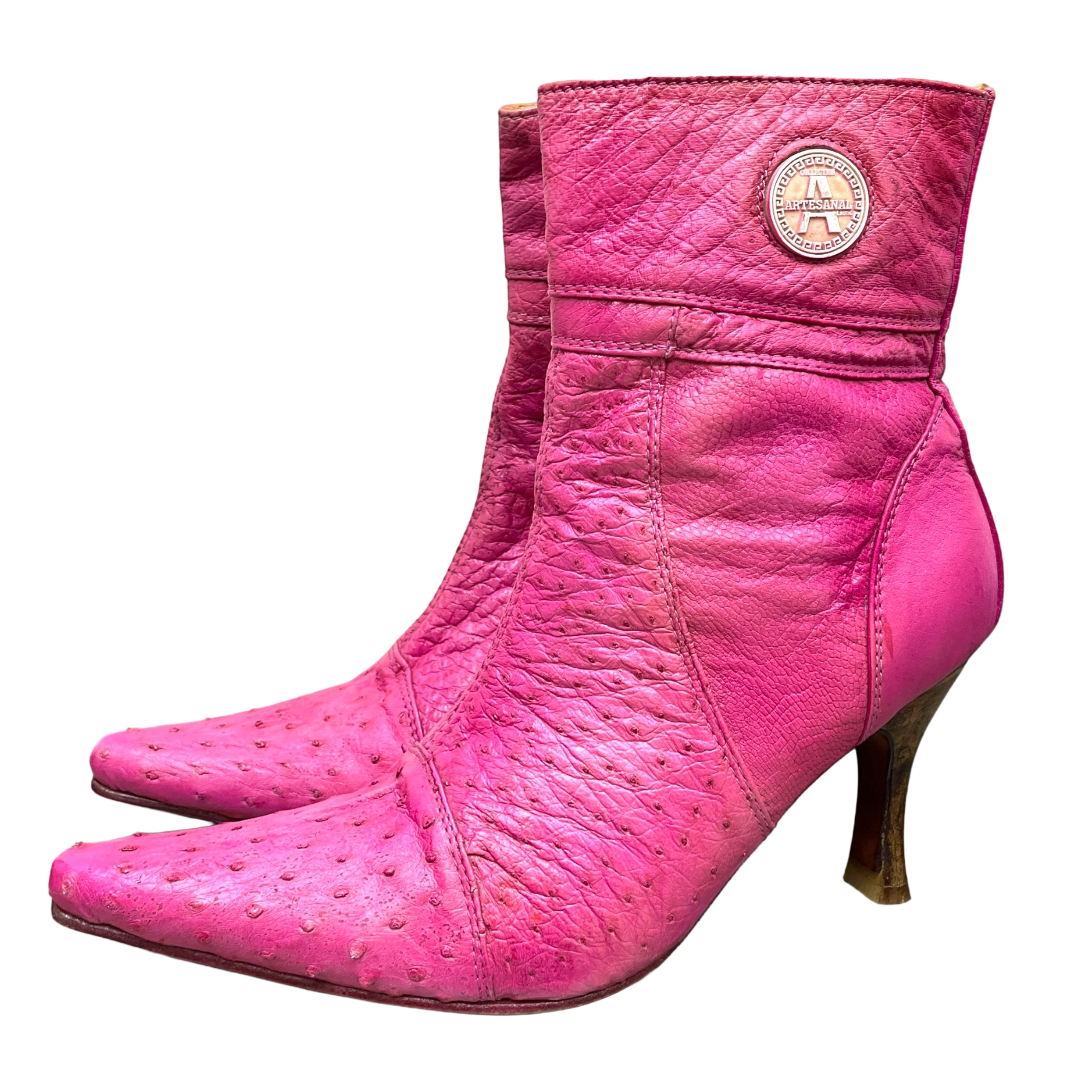 Botas Pink de Avestruz